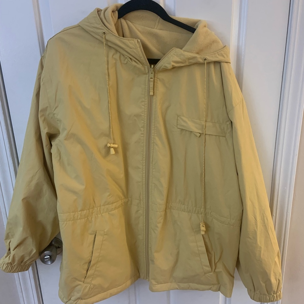Giorgio Armani Women’s XL reversible yellow jacket
